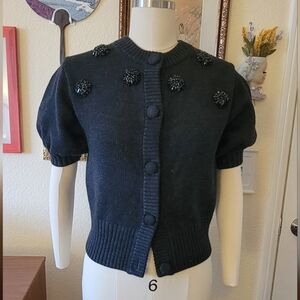 NWTS & Other Stories Beaded Merino Cardigan